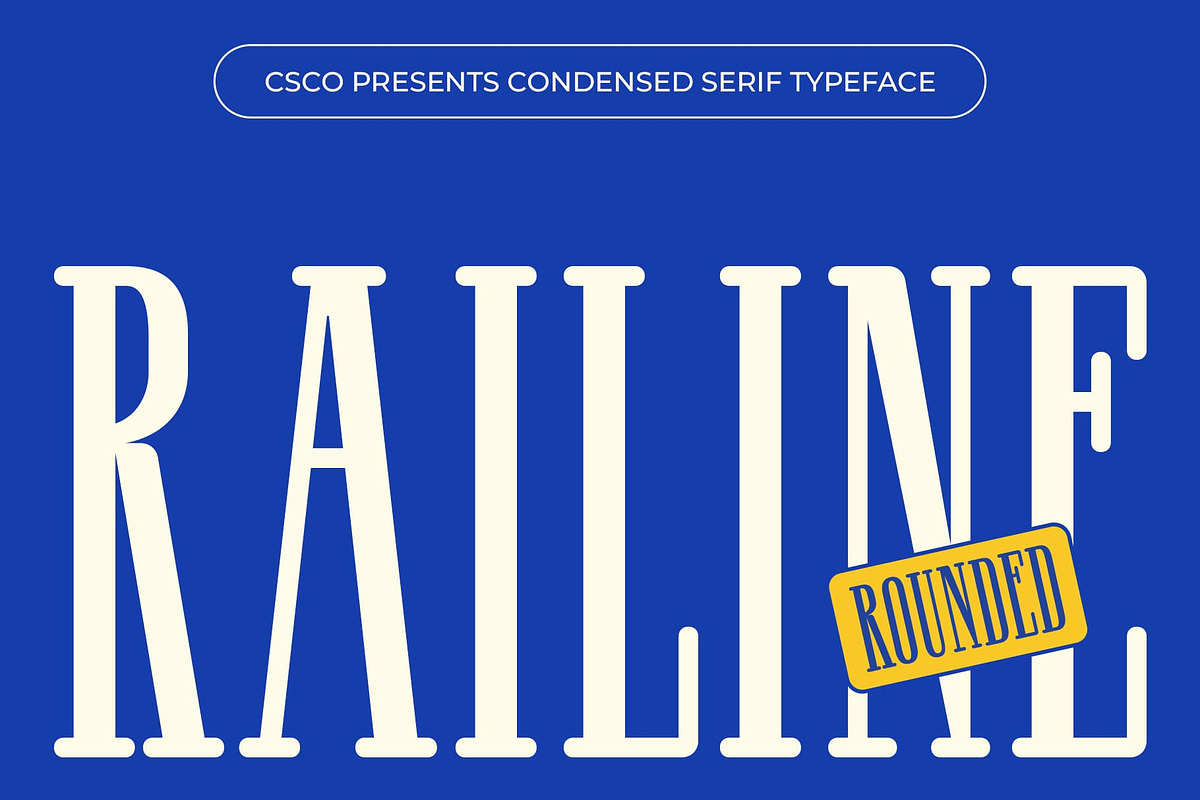 Railine Rounded, a Serif Font by Craft Supply Co. (Photo 1 of 8)
