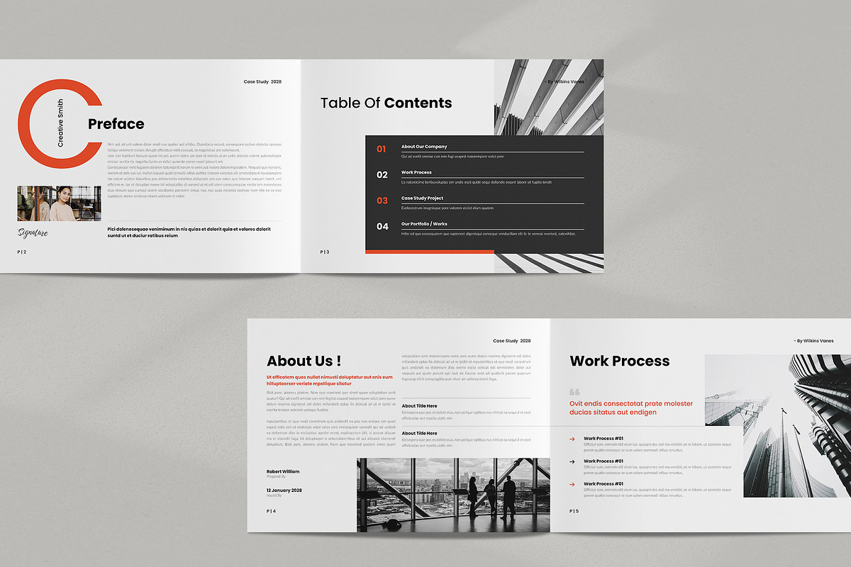 Case Study Brochure Landscape, a Brochure Template by NorthPeak (Photo 3 of 10)