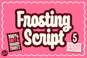 Frosting Script Family, a Script Font by Jonathan Ball (Thumbnail 1 of 6)