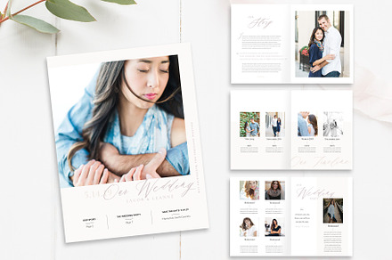 Save the Date Wedding Magazine, a Magazine Template by By Stephanie Design