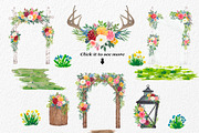 Rustic Watercolor Graphic Set, a Decorative Illustration by Elly Studio (Thumbnail 4 of 13)