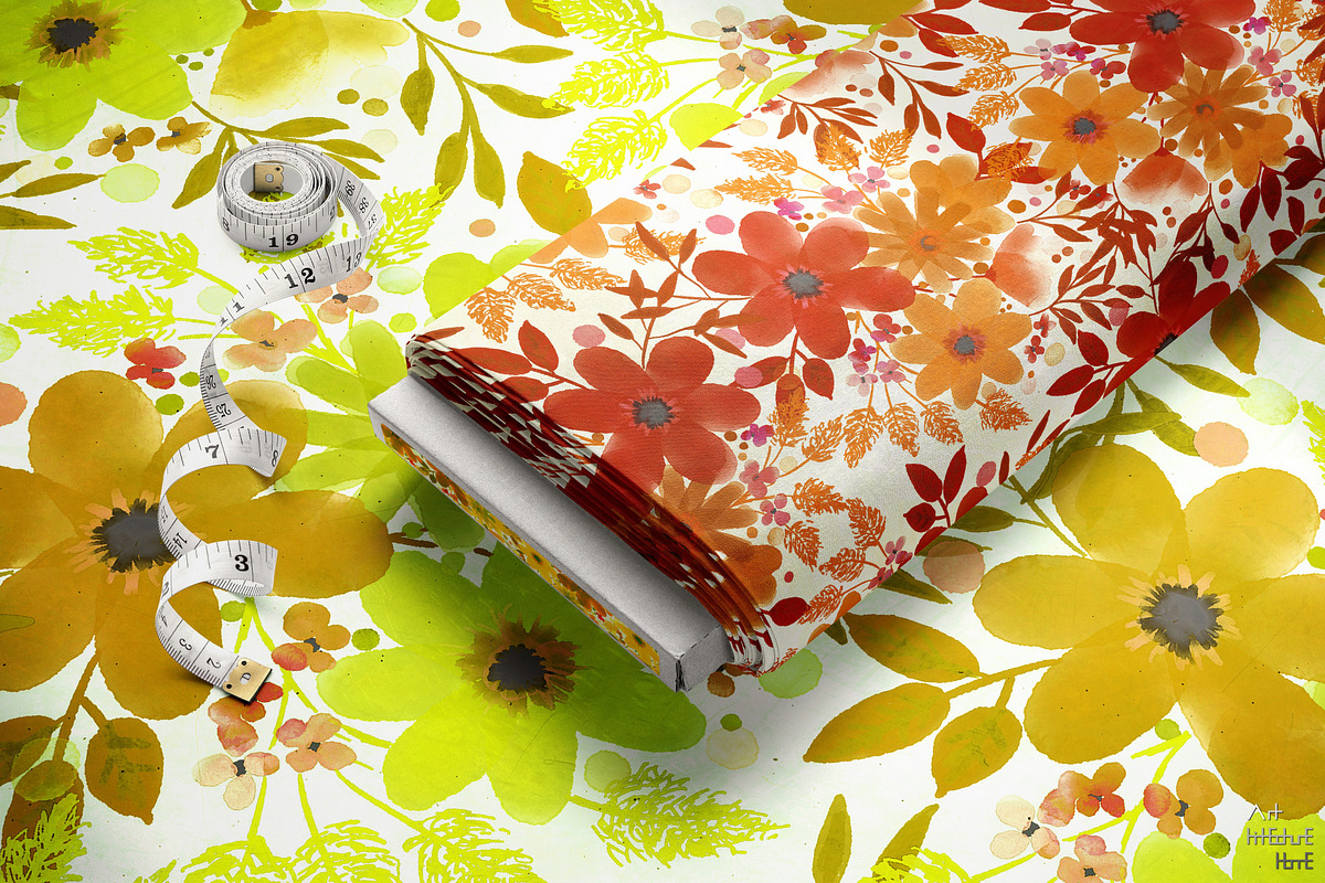 Seamless Floral Pattern Crystals, a Pattern Graphic by Arthitecture Home (Photo 5 of 11)