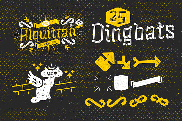 Alquitran Dingbats -50% preview 6