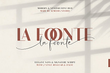 La Foonte | Sans Script Font Duo