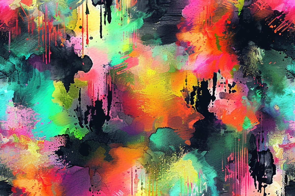 Neon Watercolor Texture, a Pattern Graphic by Printable Treasure (Photo 8 of 10)