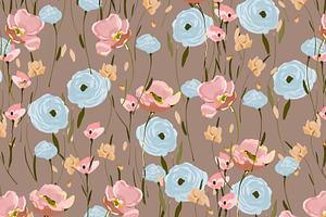 Floral, Naive Blossom Wild Meadow