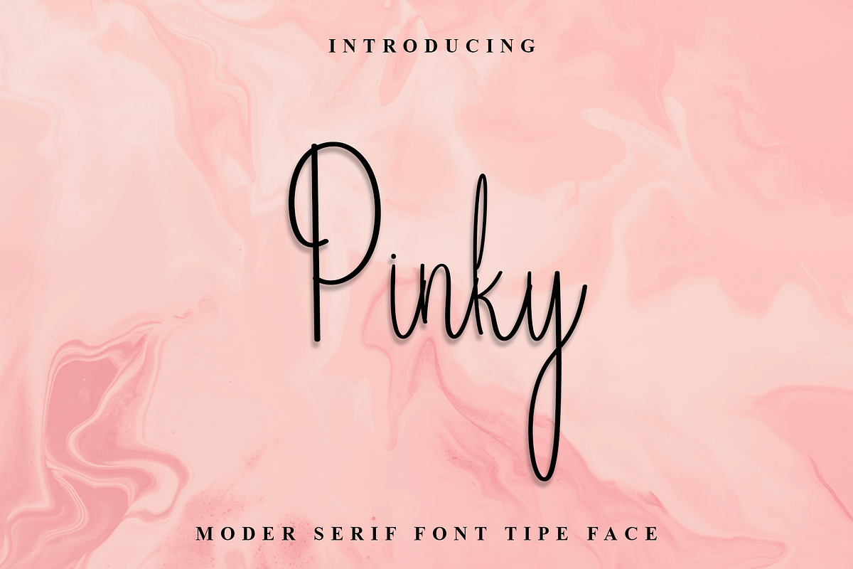 Pinky, a Handwritten Font by InermediaSTUDIO (Photo 1 of 8)