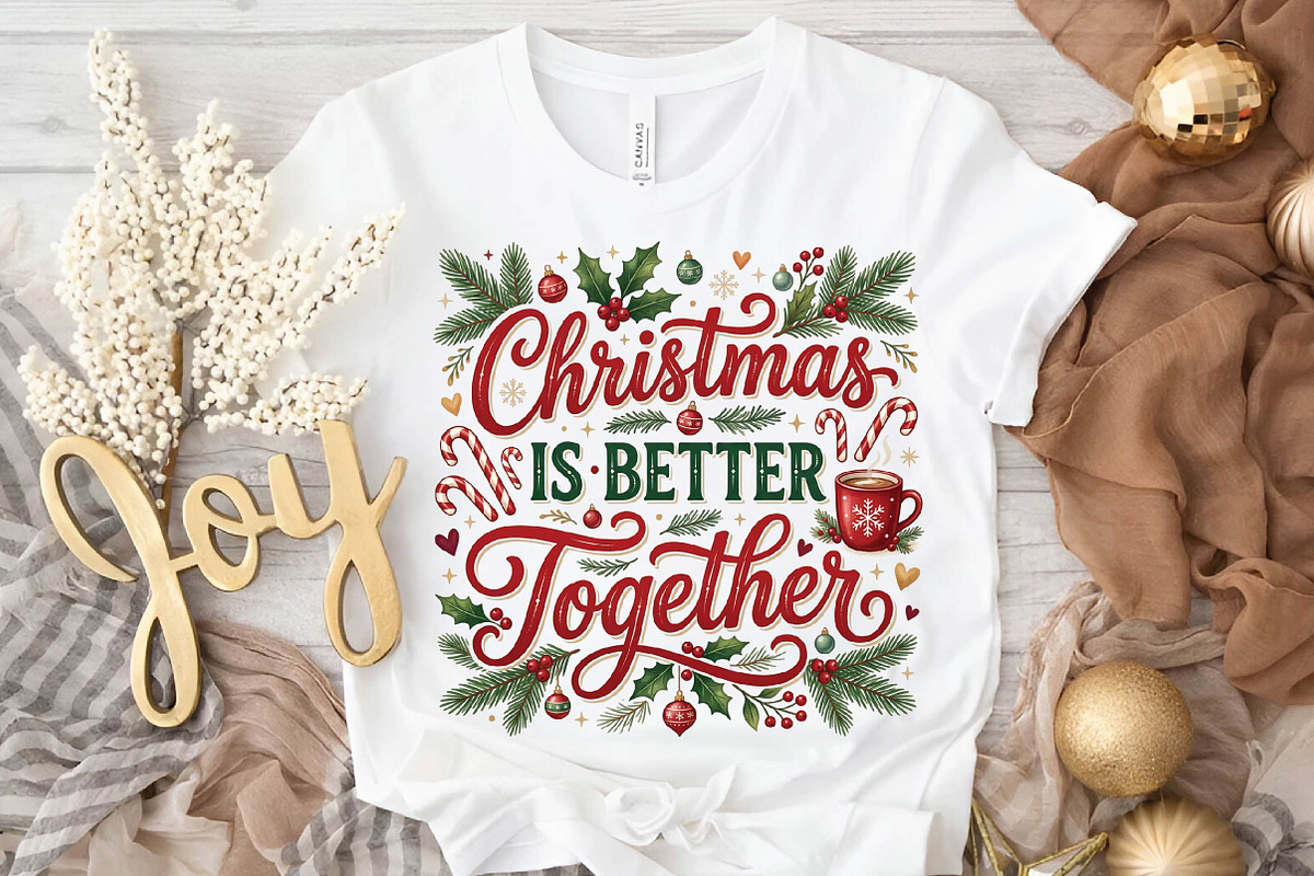 Christmas Is Better Together PNG, a Seasonal Illustration by DreamPrint404 (Photo 3 of 6)