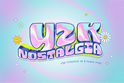 Y2K Nostalgia | Display Font, a Font by BAMBIN (Thumbnail 1 of 8)