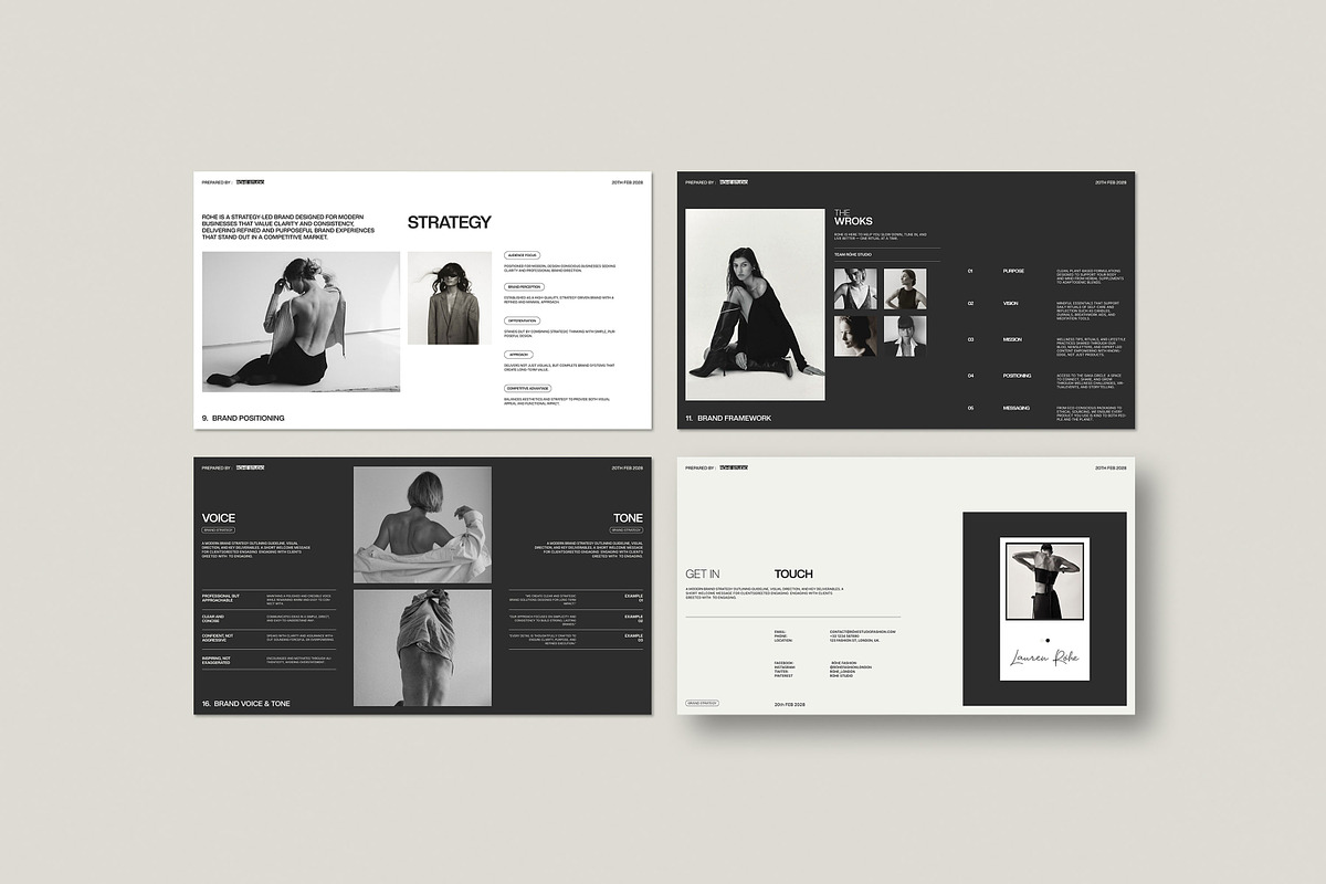 Róhe | Brand Strategy Template, a Presentation Template by Graphpexel (Photo 9 of 9)