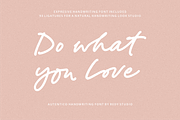 Autentico Realistic Handwriting Font, a Script Font by RedyStudio (Thumbnail 10 of 11)