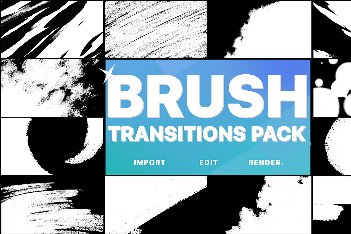 Brush Transitions | Motion Graphics, a Graphic by FlashFXbox (Photo 1 of 2)