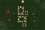 Floral Christmas Cards & Backgrounds, a Background Graphic by Euonia Meraki (Thumbnail 4 of 10)