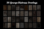 36 Grunge Distress Overlays, a Texture Graphic by 3Motional (Thumbnail 10 of 11)