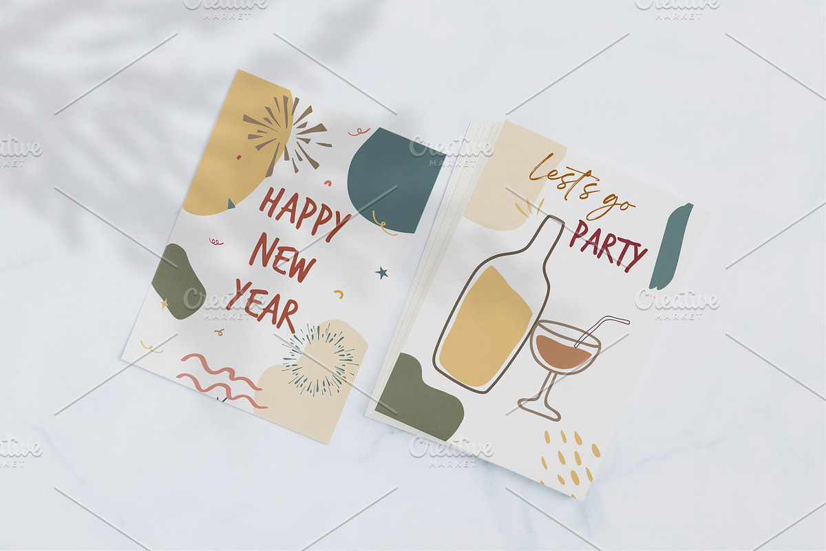 New Year's Eve Party Abstract, a Decorative Illustration by Hanazumi (Photo 10 of 12)