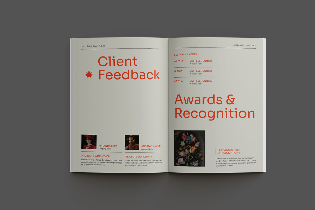 Elegant Designer Portfolio preview 8