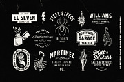 50 Retro logos Bundle, a Branding & Logo Template by Davide Bassu (Thumbnail 5 of 12)