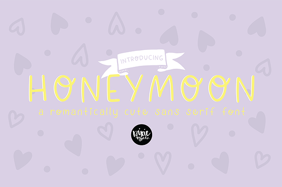 Honeymoon A Sans Handwriting Font