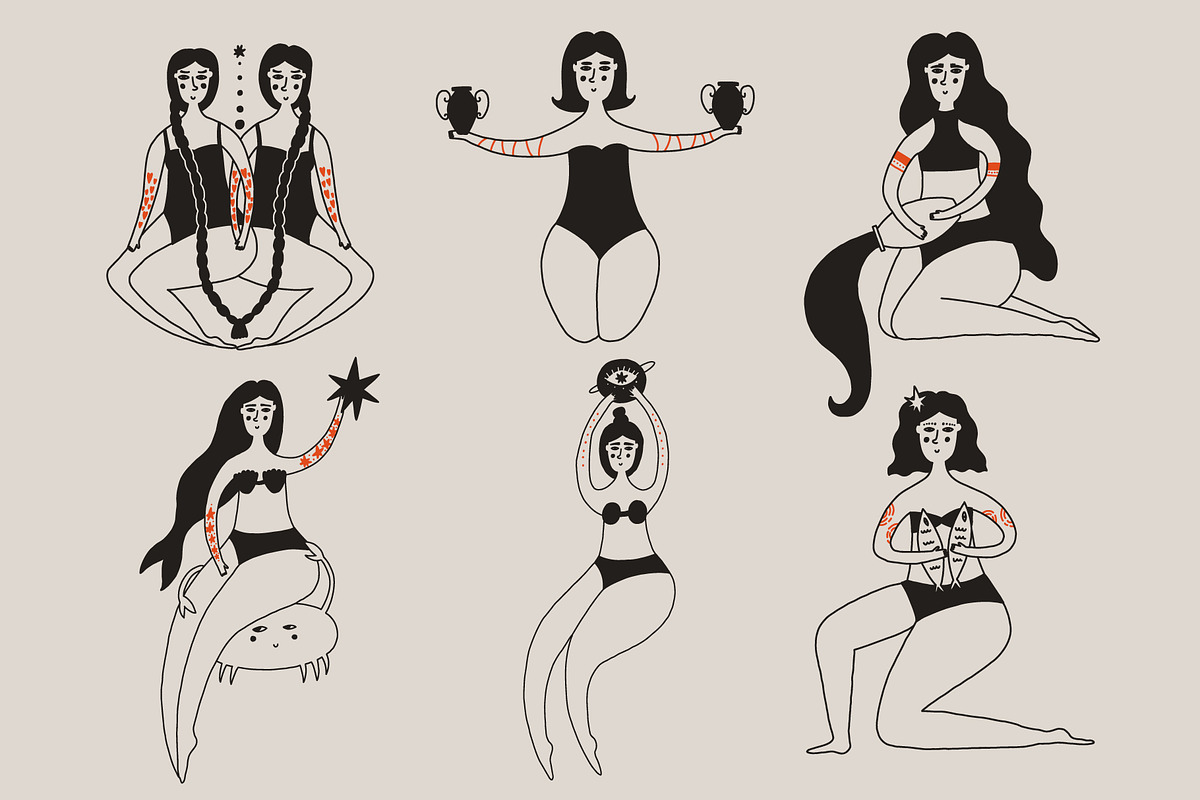 Zodiac Signs, a Person Illustration by AnkaDrozd (Photo 7 of 8)