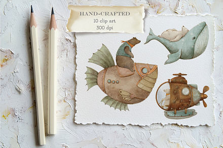 Polar Bear Adventures Clipart Set