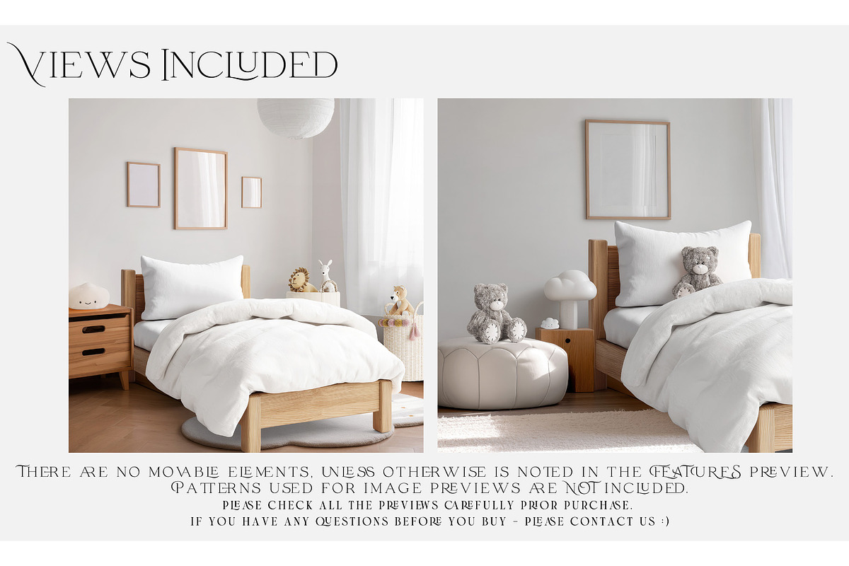 Toddler's Bedding & Wall Mockups, a Mockup by mock-ups (Photo 2 of 30)