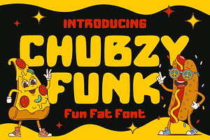 Chubzy Funk Fun Fat Font, a Font by PutraCetol Studio
