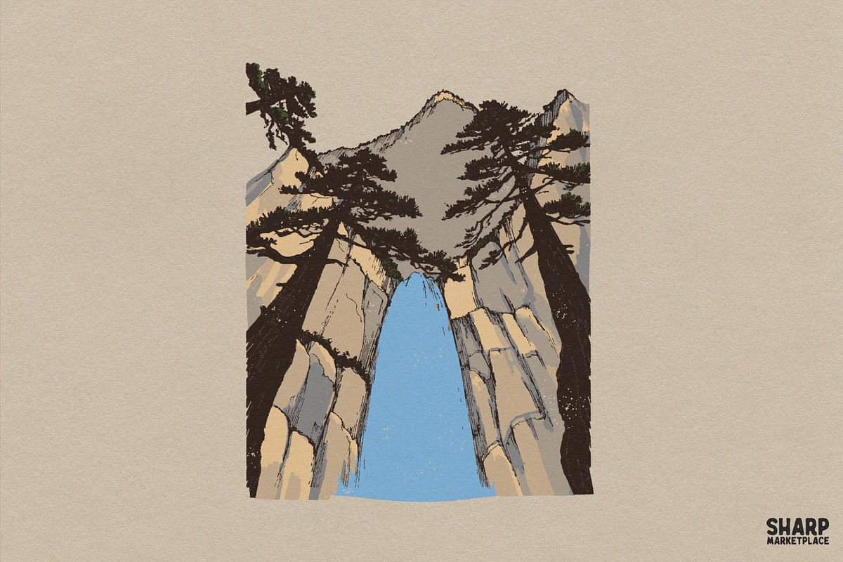Vintage National Park Canyon, an Object Graphic by SharpMarketplace (Photo 1 of 4)