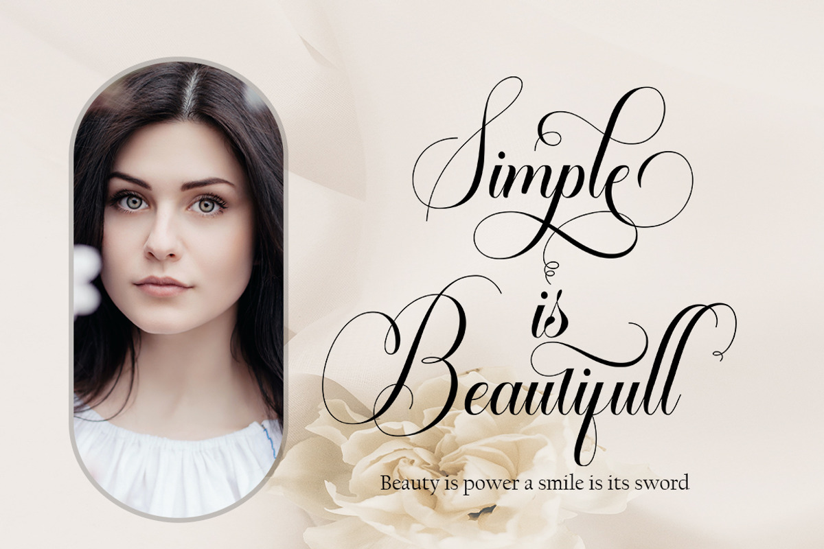 Zimbara, a Script Font by Slex Studio (Photo 7 of 11)