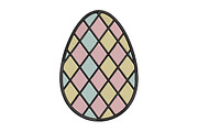 Easter Egg Embroidery Design, an Illustration by Pixels.Craft (Thumbnail 1 of 4)