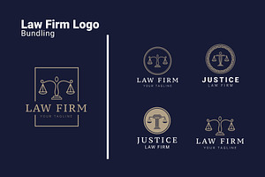 Elegant Law Firm Logo Bundle, a Branding & Logo Template by Dyn Studio