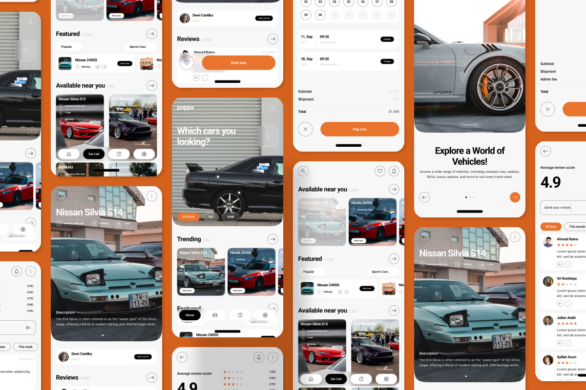 Poppa - Car Rent App, an App Template by twinstd (Photo 3 of 5)