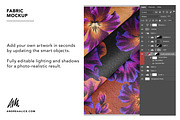 Three Cotton Fabrics Mockup, a Household Mockup by Andrea Muller (Thumbnail 4 of 7)