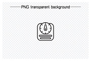 Weight Scale Icons Line Set, an Outline Icon by Designfour (Thumbnail 6 of 7)