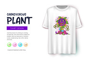 Cartoon carnivorous plant. Tshirt, an Animal Illustration by KENO Mascots (Thumbnail 6 of 7)