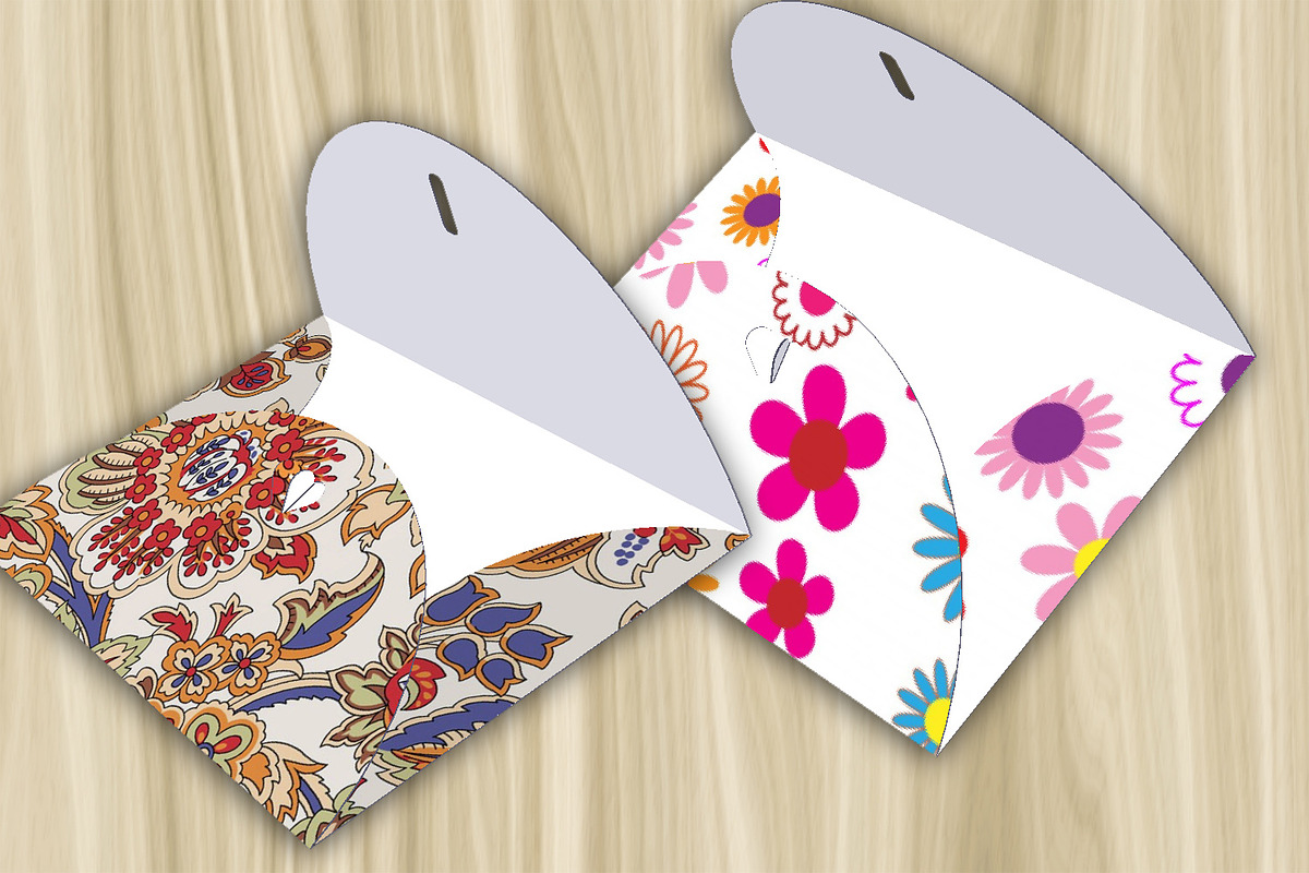 5 PDF Floral Gift Envelopes, a Print Template by Kseniya-Omega (Photo 4 of 6)