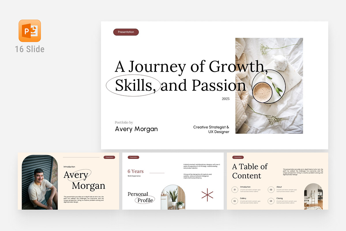 Clean Creative Portfolio Slide Deck, a Presentation Template by Eklip Studio (Photo 1 of 6)