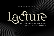 Lacture - An Legant Serif Font, a Serif Font by RagamKata (Thumbnail 1 of 10)