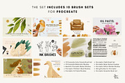 180 Procreate Brush Bundle, a Brush Add-On by Jenteva Art (Thumbnail 2 of 18)