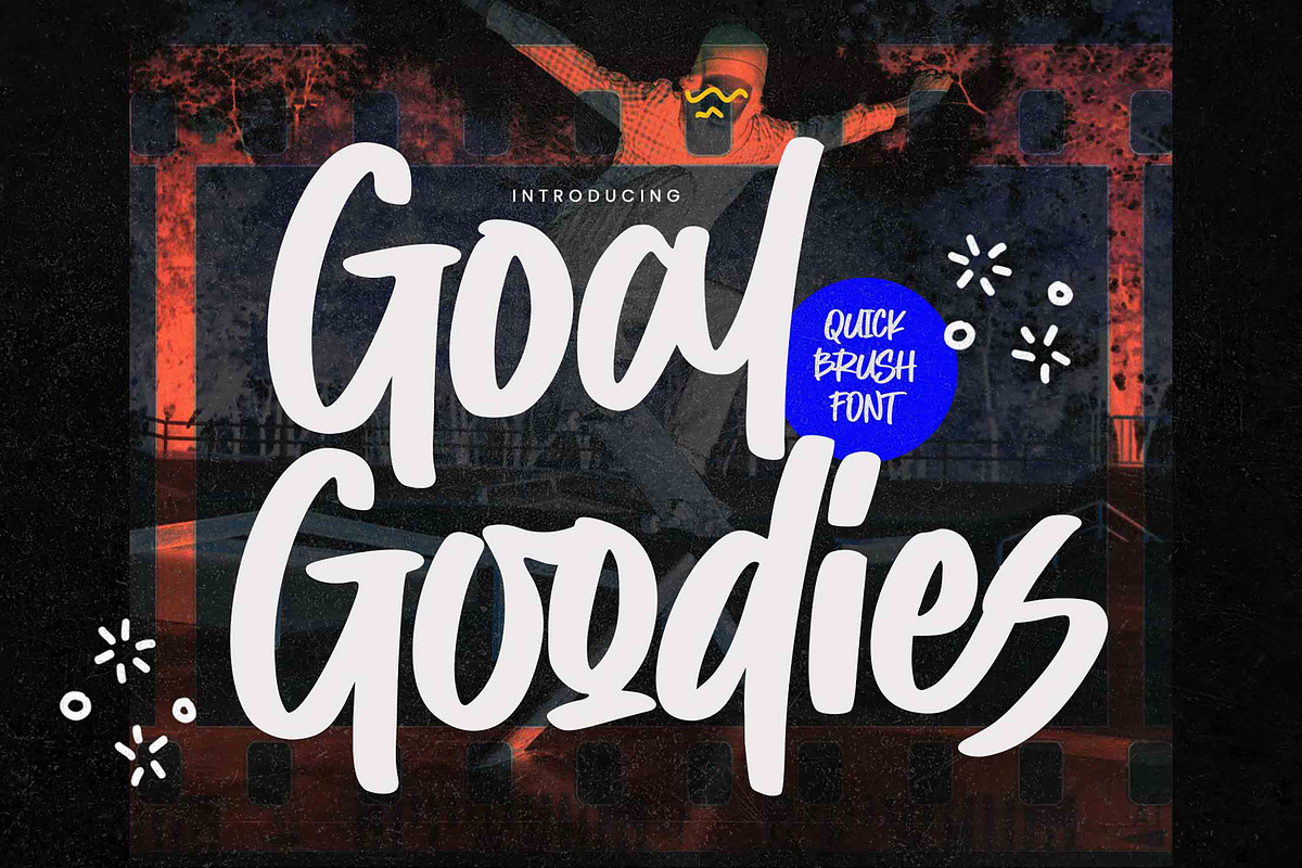 Goal Goodies - Quick Brush Font, a Handwritten Font by Gassstype (Photo 1 of 8)