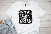 Keep It Clean, Go Green SVG, an Illustration by Awieee1 (Thumbnail 2 of 4)