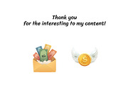 Watercolor Money & Graffiti Vector, a Finance Illustration by InkyQueenArt (Thumbnail 5 of 5)