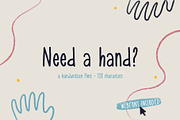 Need a hand? - handwritten (web)font, a Handwritten Font by kreart (Thumbnail 1 of 6)
