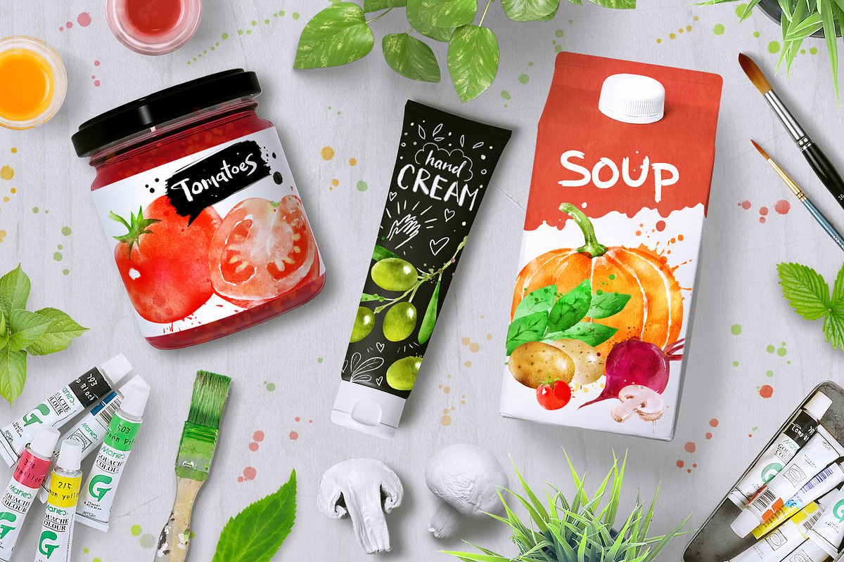 Vegetables Watercolor Set, an Object Graphic by Sonya Illustrations (Photo 4 of 4)