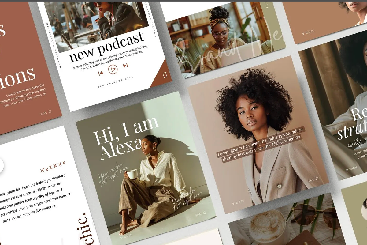 Melanin Canva Templates for Instagram