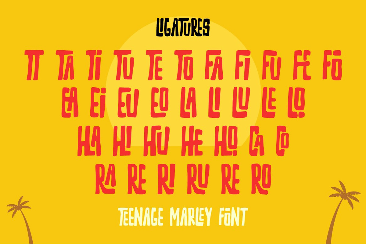 Teenage Marley, a Sans Serif Font by TeenageFoundry (Photo 8 of 9)