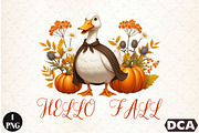 Hello Fall, Goose PNG, an Illustration by DreamCafeArt (Thumbnail 1 of 7)