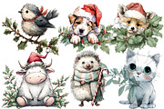 Whimsical Christmas Clipart, an Illustration by Designworld (Thumbnail 2 of 6)