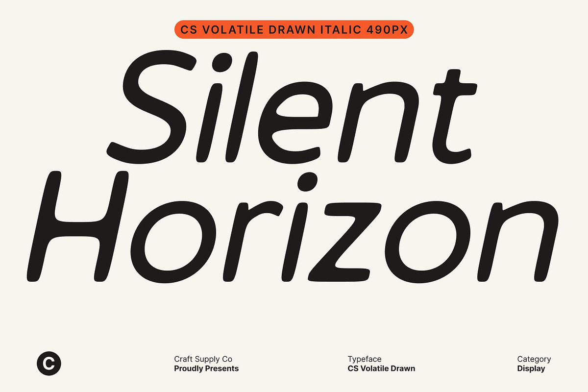 CS Volatile Drawn, a Sans Serif Font by Craft Supply Co. (Photo 6 of 8)