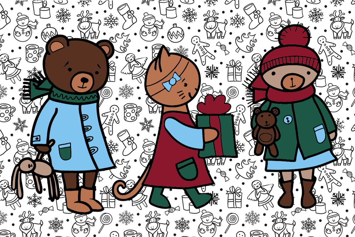 Big Christmas illustrations pack., a Decorative Illustration by Nata Savina Art (Photo 5 of 5)
