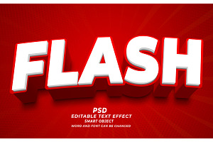 Flash Sale PSD Editable Text Effect